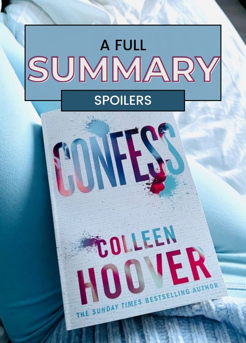 Book Summary Confess by Colleen Hoover Bookish Printables