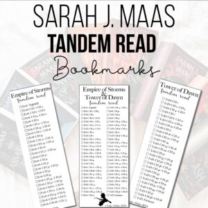 Empire of Storms and Tower of Dawn Tandem Read Bookmarks Printable PDF