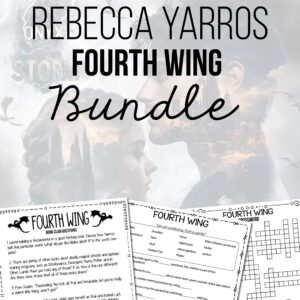 Fourth Wing Book Club Bundle: Crosswords, Word Search, Book Club Questions