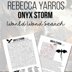 Onyx Storm World and Magic Word Search