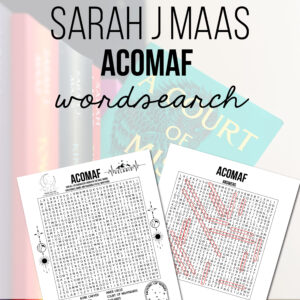 A Court of Mist and Fury (ACOMAF) Word Search