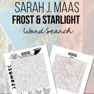 A Court of Frost and Starlight (ACOFAS) Word Search
