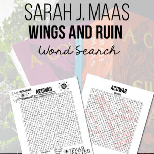 A Court of Wings and Ruin (ACOWAR) Word Search